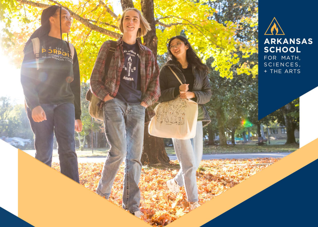 the cover of the September 2024 Quarterly Report that features three students walking in a local park